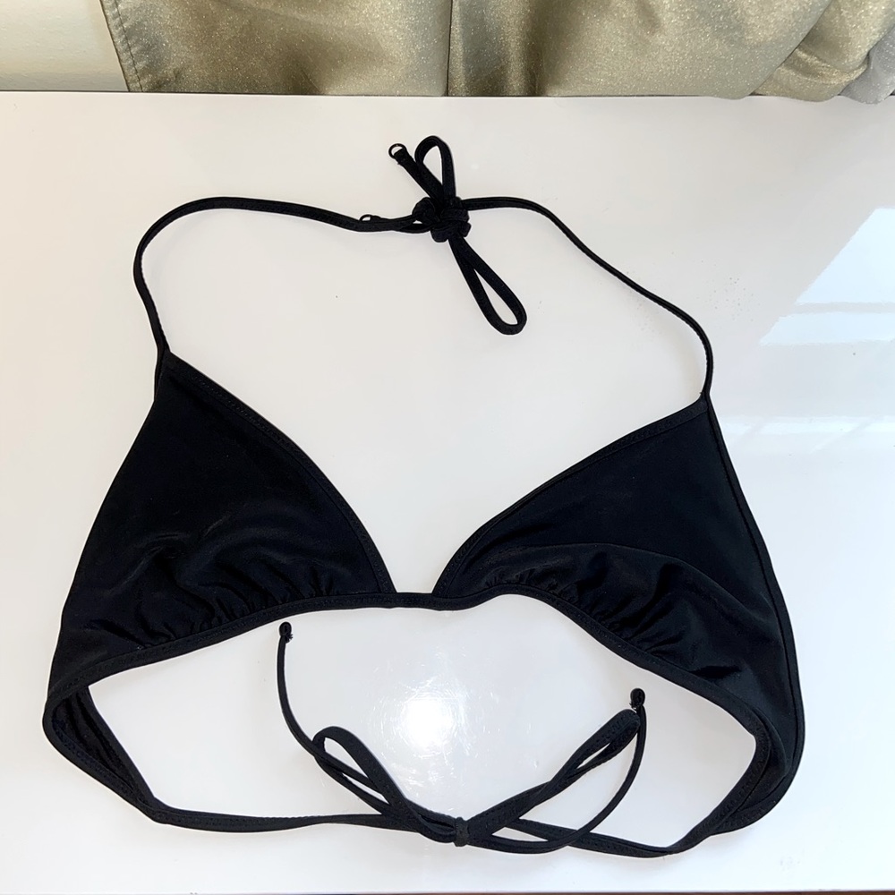 Black Aerie Triangle Bikini Top